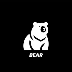 Ice Bear Logo. Icon design. Template elements