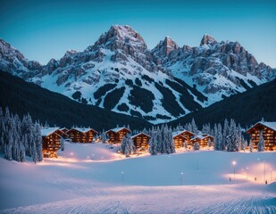 Ski Resort at Night