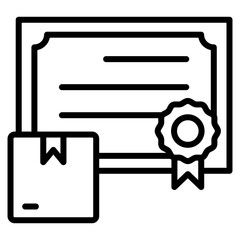 Product Safety Certification  Icon Element For Design