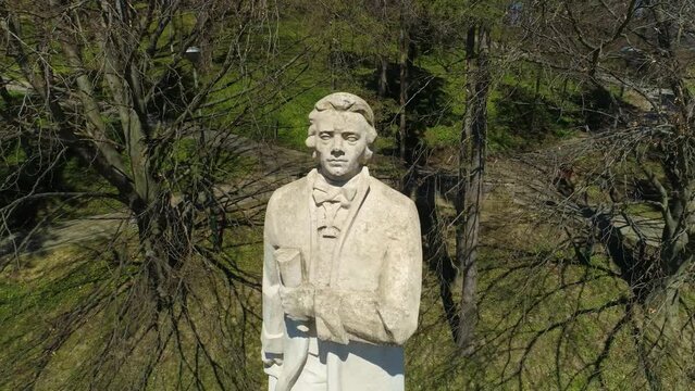 Kosciuszko Monument Sanok Pomnik Aerial View Poland