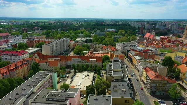 Beautiful Landscape Downtown Opole Aerial View Poland
