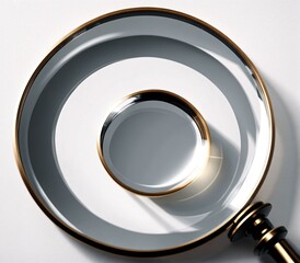Magnifying Glass on White Background