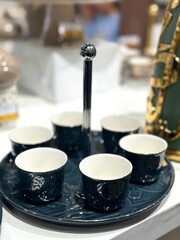 cup of coffee in the market display 