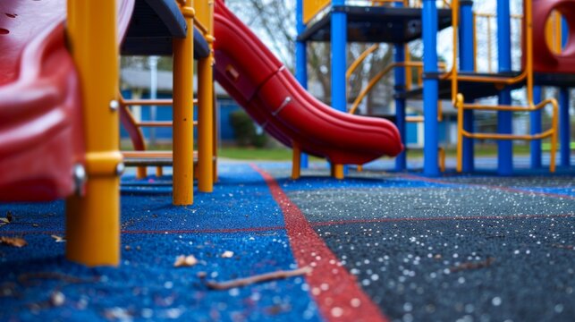 School children playground park equipment wallpaper background