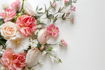 wedding flowers on a plain background