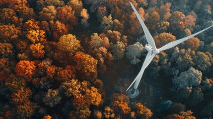 Wind turbine energy windmill power generator wallpaper background