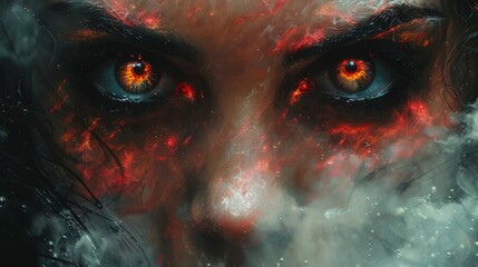 Naklejka premium Eyes of the Abyss