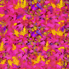 Obraz na płótnie Canvas autumn leaves on the ground Ai generative