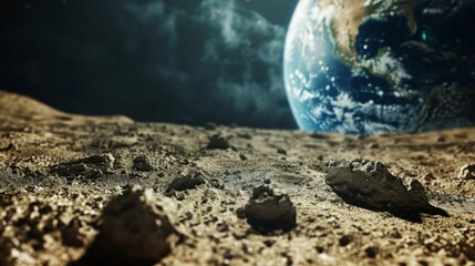 Lunar moon surface planet space wallpaper background