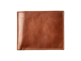 Leather money card wallet isolated