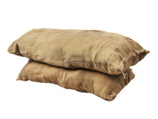Military army sand bag isolated