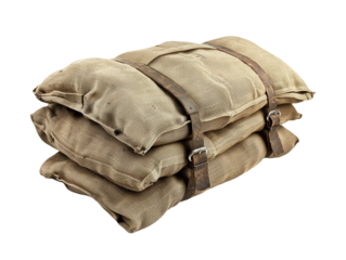Military army sand bag isolated