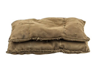Military army sand bag isolated