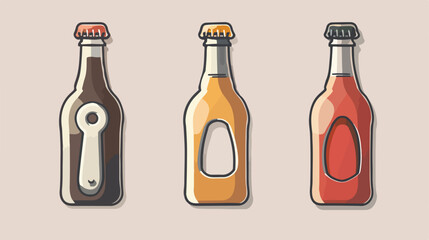 Bottle opener icon vector illustration symbol desig