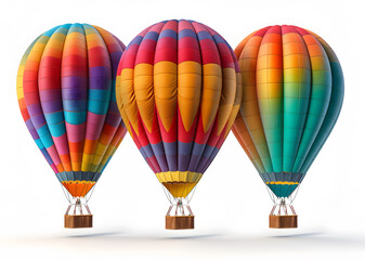 Fototapeta premium Colorful Balloons isolated on transparent Background. Childrens party, celebration.