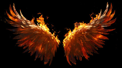 Wings isolated on background.