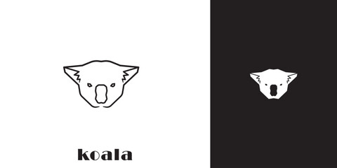 Koala head logo design