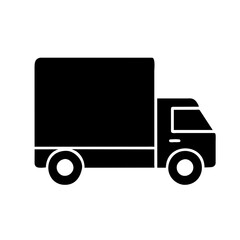 delivery truck icon : delivery truck, online shopping, parcel, courier, shipment, shipping, transfer, transit, logistic, transport, transportation, van, vehicle, cargo, service, vector, business