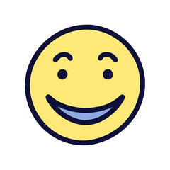 Fototapeta premium happy smiley face icon