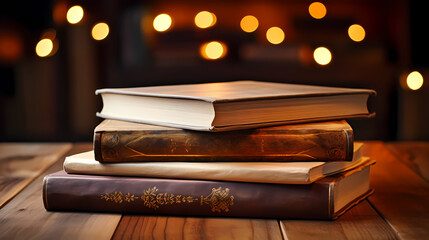 Books background, ideal for educational or literary themes