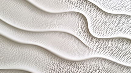 A pure white leather texture, where the surface is seamlessly embossed with a subtle. 32k, full ultra HD, high resolution - obrazy, fototapety, plakaty