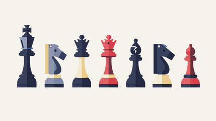Chess icon vector illustration symbol design 2d fla