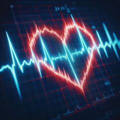 Heart rhythm disorder and medical devices - obrazy, fototapety, plakaty