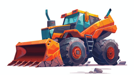 Combine cartoon illustration 2d flat cartoon vactor