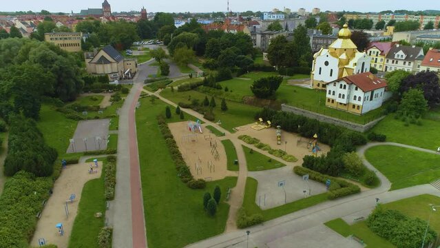 Sports Valley Of Koszalin Sportowa Dolina Aerial View Poland