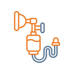 Obraz premium Anesthesia Line Two Color Icon