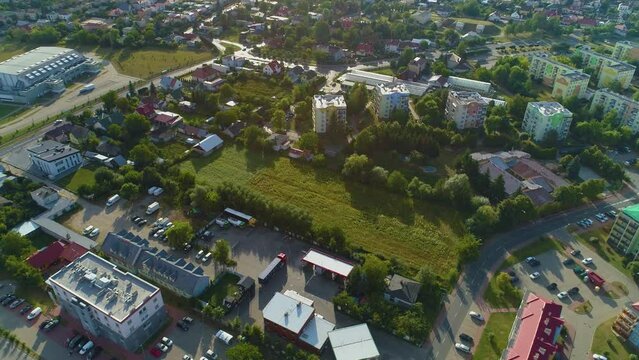 Beautiful Panorama Of Biala Podlaska Osiedle Jagiellonskie Aerial View Poland