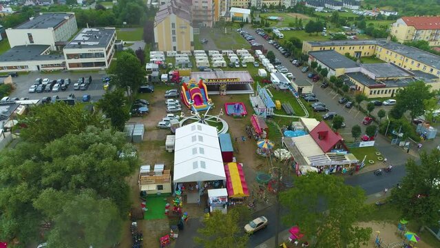 Amusement Park Sarbinowo Wesole Miasteczko Aerial View Poland