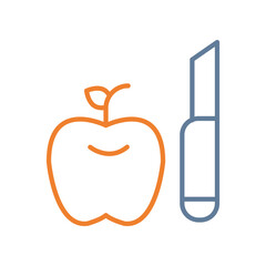 Healthy Eating Line Two Color Icon