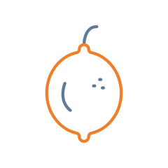 Lemon Line Two Color Icon