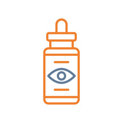 Eye Spray Line Two Color Icon