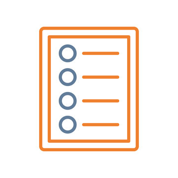 Table Of Content Line Two Color Icon