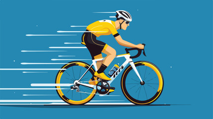 Cycling sport icon vector illustration design 2d fl