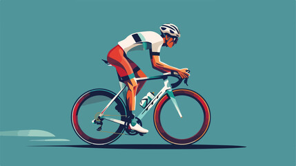 Cycling sport icon vector illustration design 2d fl