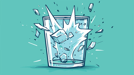 Glass breaker icon vector illustration symbol desig