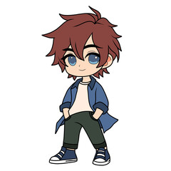 cartoon character of a child