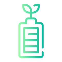 Obraz premium battery gradient icon