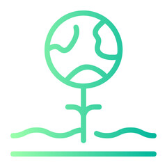 green earth gradient icon