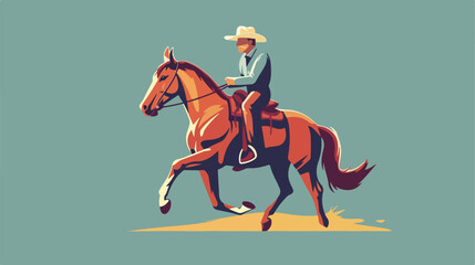 Horseman icon vector illustration symbol design 2d