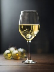 glass of white wine