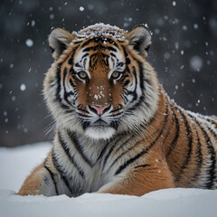 Naklejka premium Siberian Tiger | Bengal Tiger | Tiger Playing with cub
