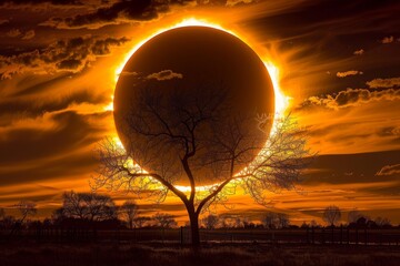 Incredible capture of the solar eclipse. A celestial spectacle to behold