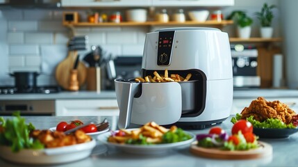 air fryer in the kitchen