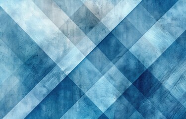 Diagonal Blue Geometric Watercolor Background