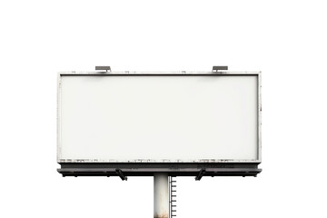 Wide billboard with blank canvas isolated image