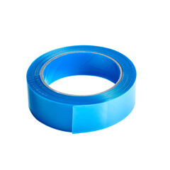 Roll of a blue tape isolated image